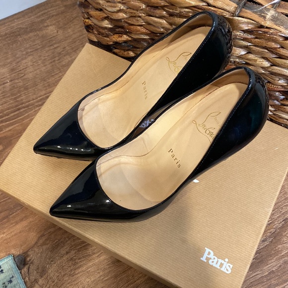 Christian Louboutin Black Patent leather Pigalle Plato 120 - Picture 6 of 12